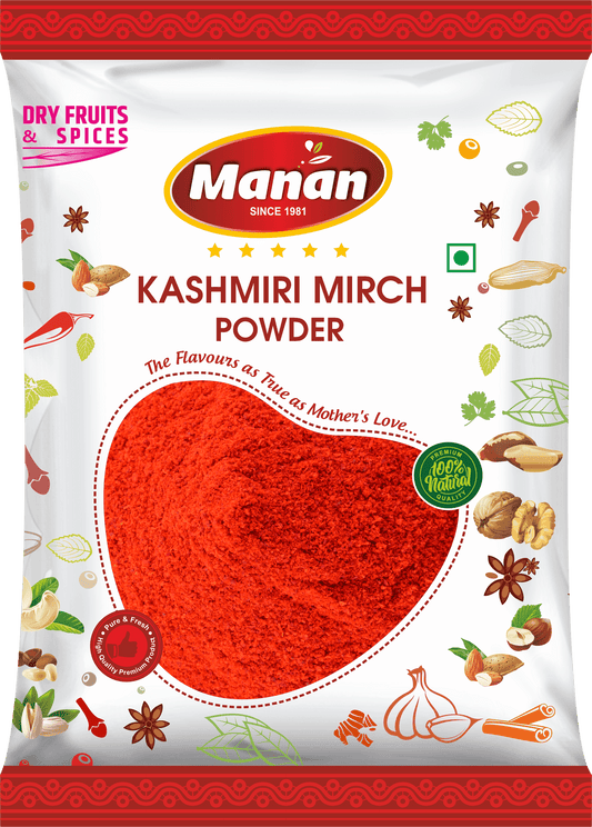 Manan Kashmiri Mirch Powder | Degi Mirch | Byadgi Red Chilli Powder 500g Manan Foods 15-1