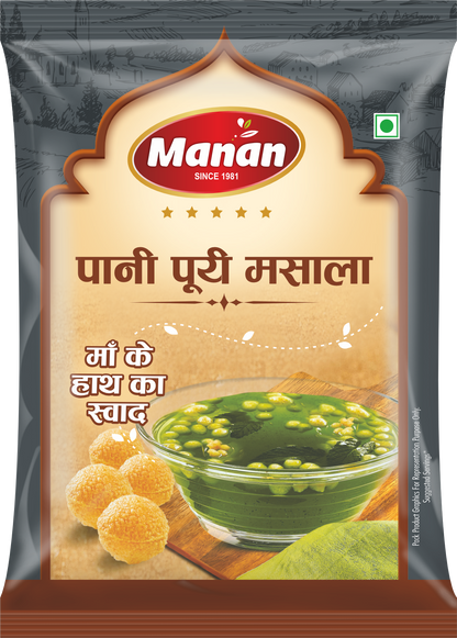 PANIPOORI MASALA (25g of each) pack of 12 Manan Foods 18