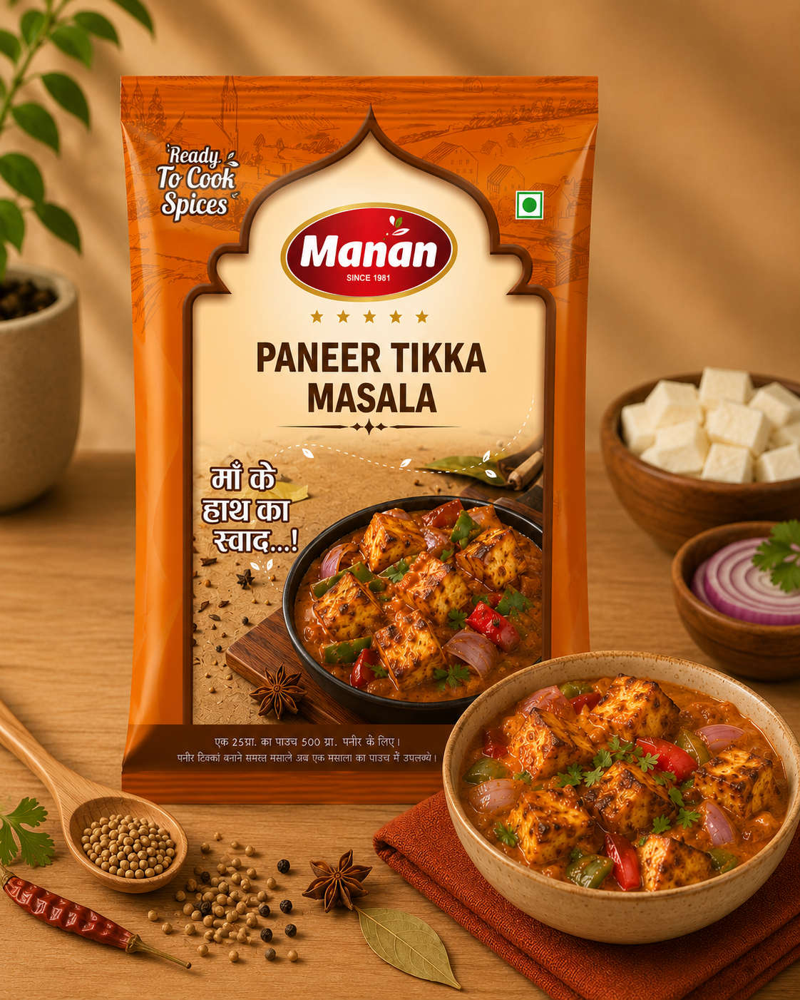 Paneer Tikka Masala (25g of each)