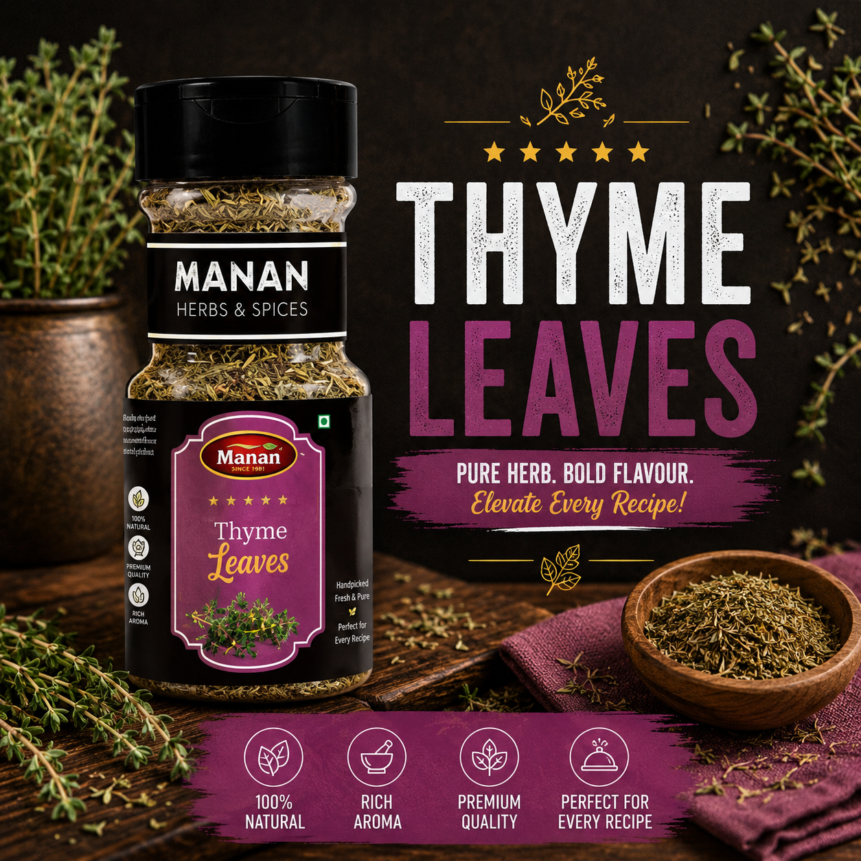 Dry Thyme 30g( PACK OF 3)