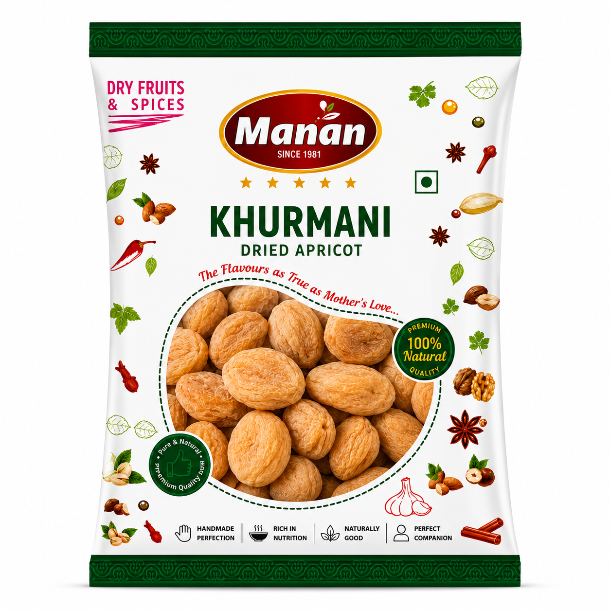 Khurmani by Manan (Dried Apricots) 250g