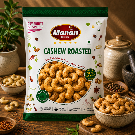 Kaju Roasted by Manan ( Roasted Cashews) 220g
