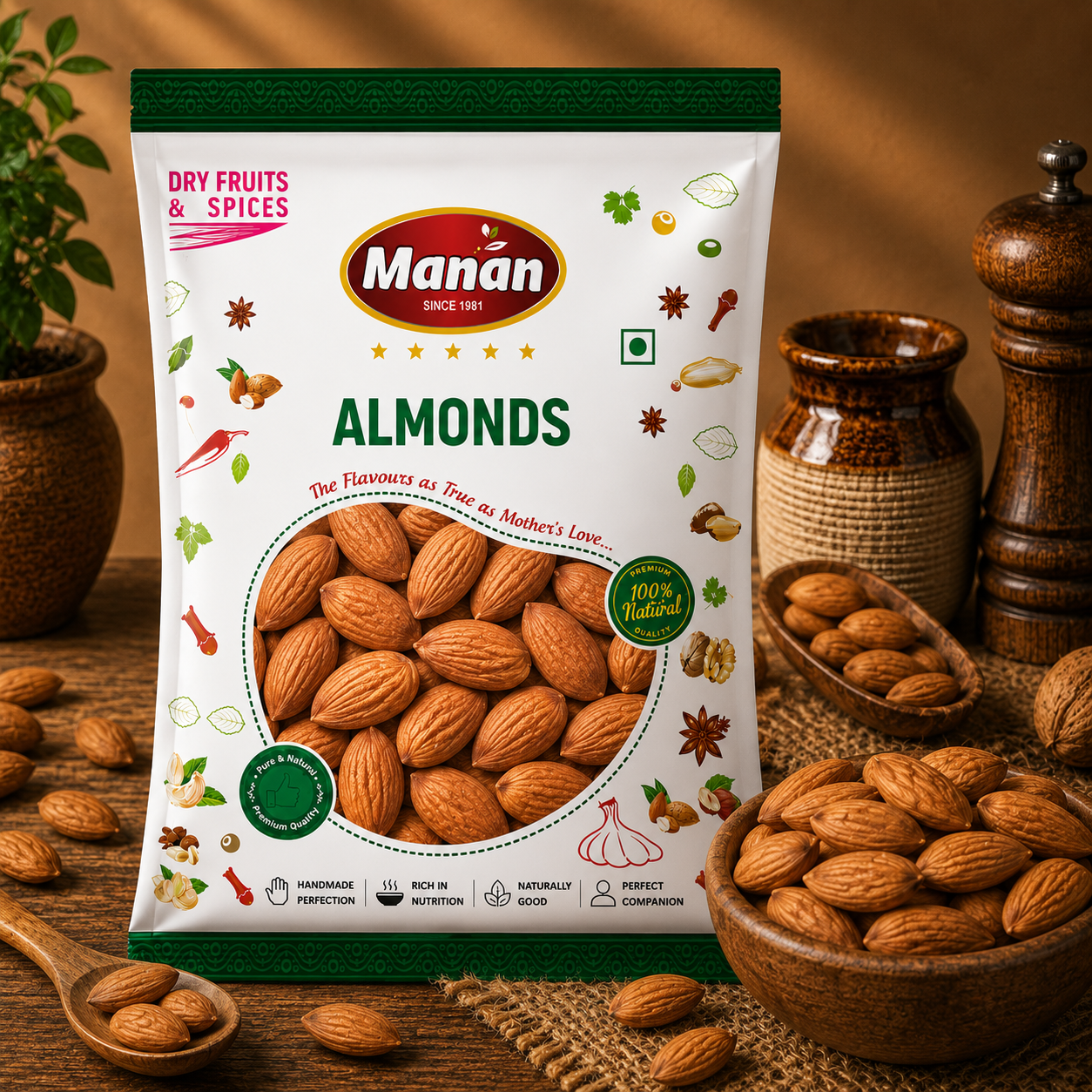 Badam Giri by Manan (Almonds)