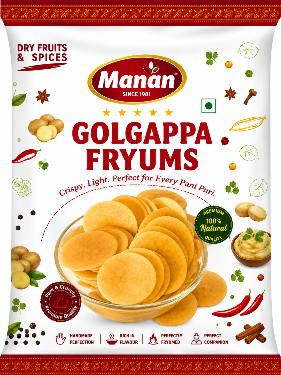 Golgappa Fryums