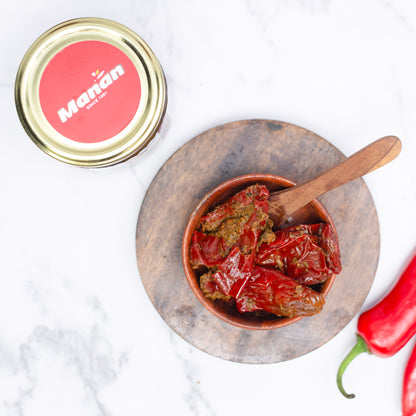 Stuffed Red Chilly Pickle | Bharwa Lal Mirch Achar Manan Foods MG_9640copy2