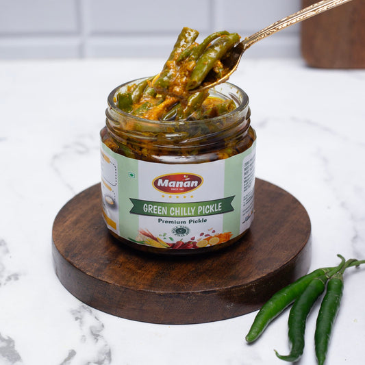 Hari Mirch Achar | Green Chilli Pickle Manan Foods MG_9791-copy-scaled