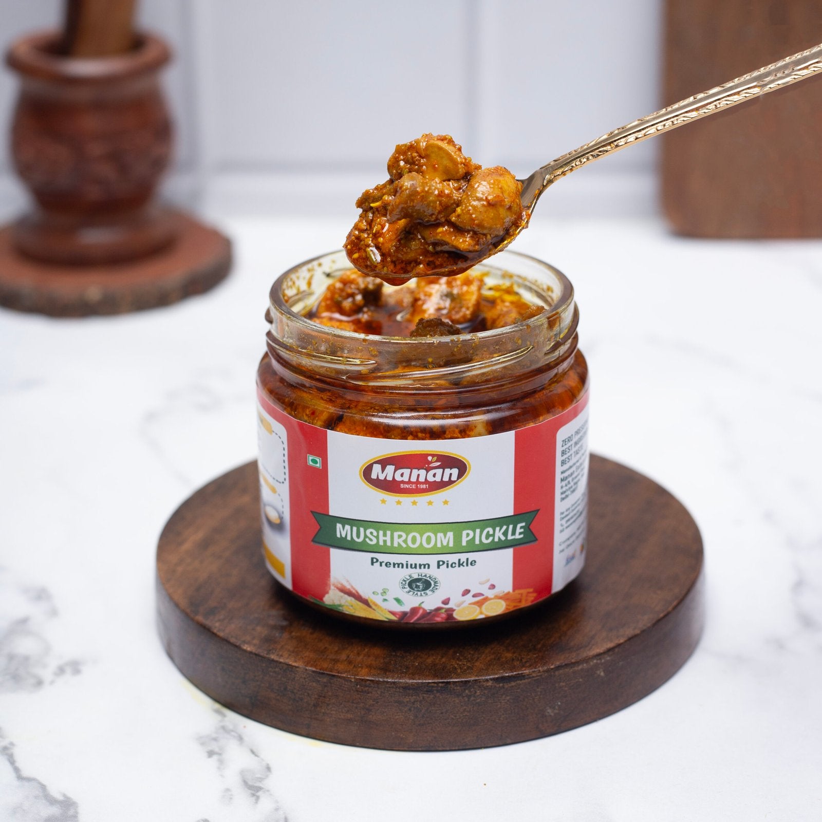 Mushroom Pickle | Khumbh Ka Achar Manan Foods MG_9852-copy-scaled