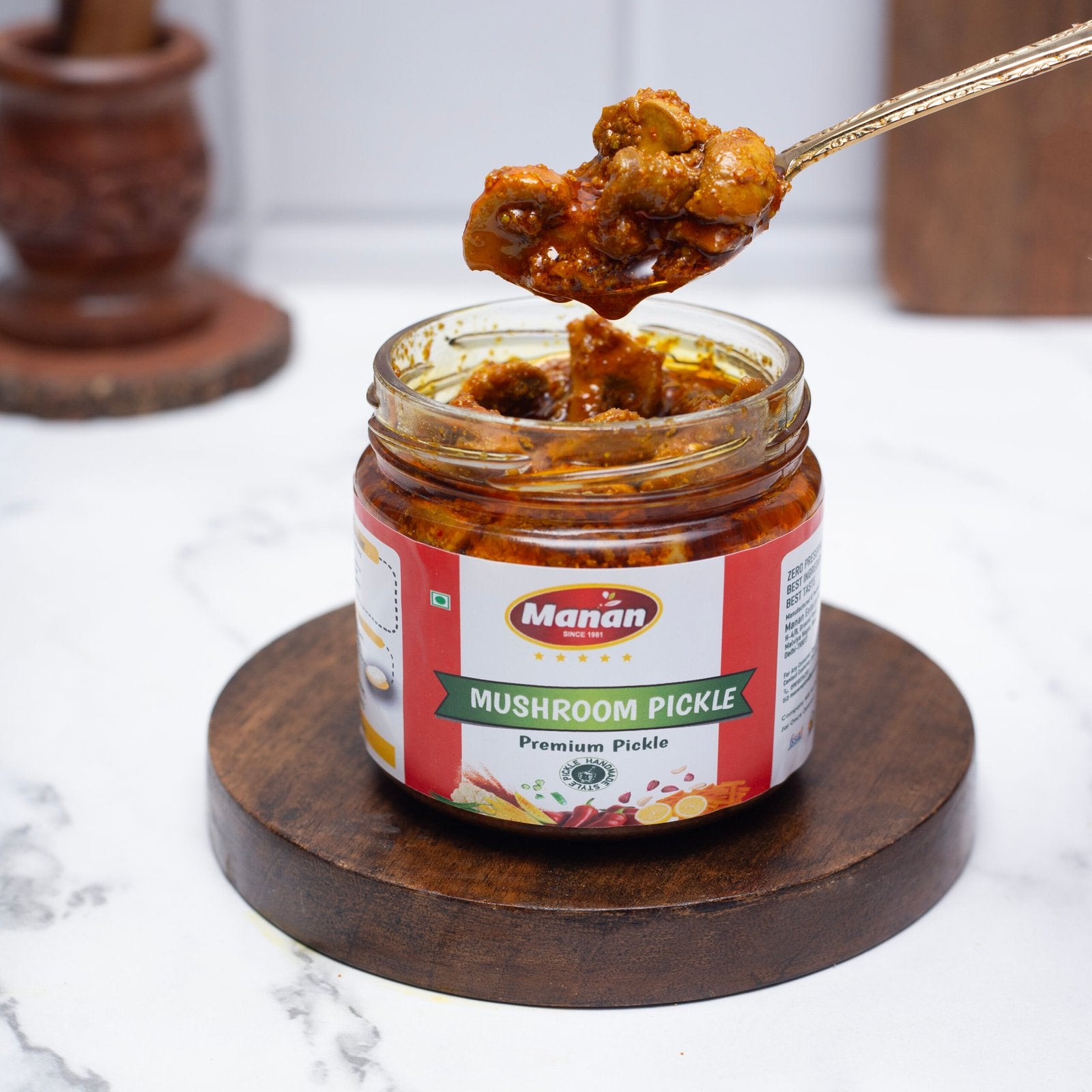 Mushroom Pickle | Khumbh Ka Achar Manan Foods MG_9853-copy-scaled