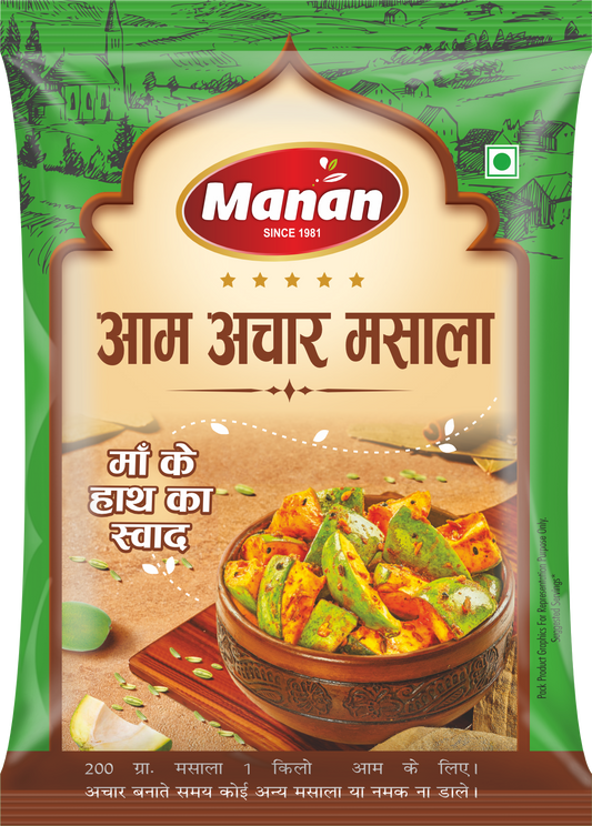 Manan Aaam Achar Masala | Mango Pickle Spice-mix Manan Foods aam-achar