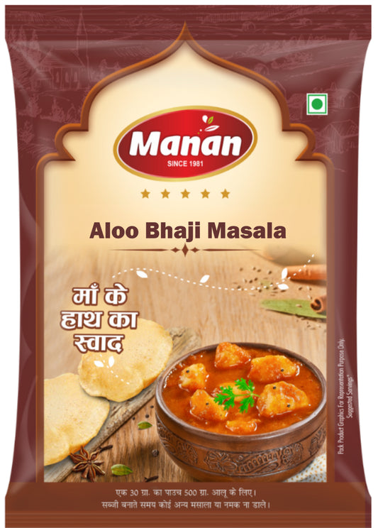 Aloo Bhaji Masala (30g of each) pack of 12 Manan Foods aloo_bhaji