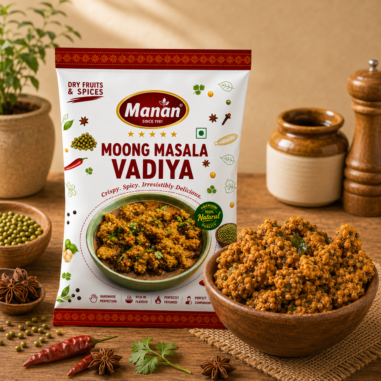 Moong Masala Vadiya