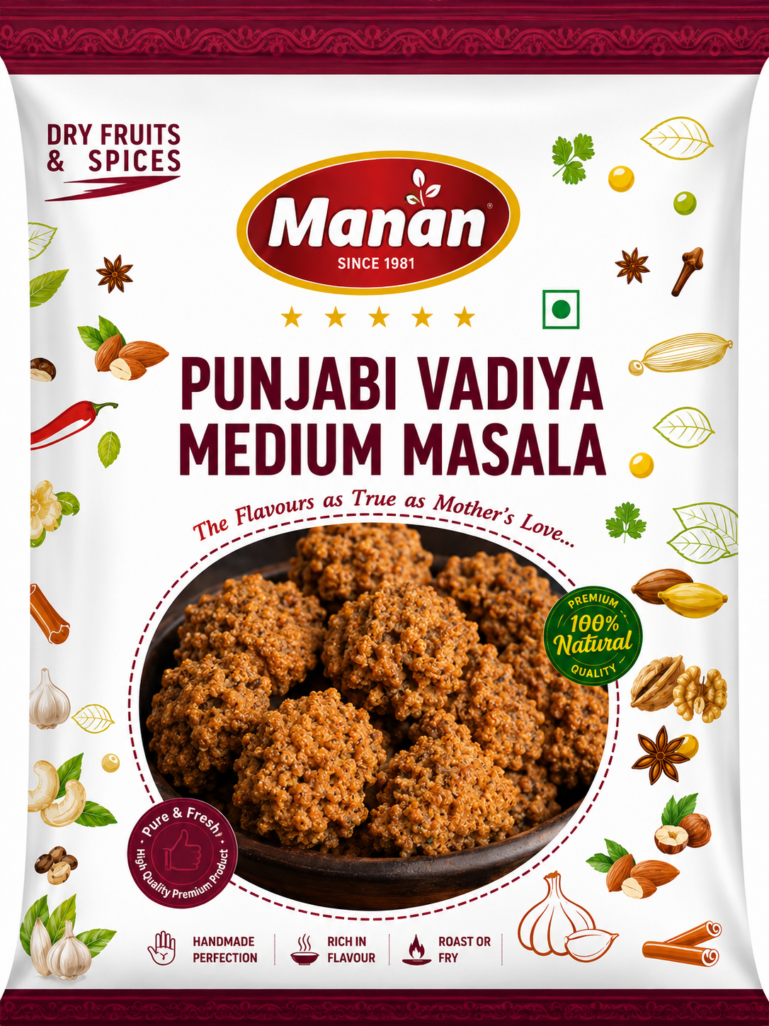 Punjabi Vadiya Medium Masala